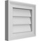 Ekena Millwork Vertical Surface Mount PVC Gable Vnt: Non-Functional, w/2"W x 1-1/2"H, Brickmould Frame, 14"W x 12"H GVPVE14X1202SN - alternate 5
